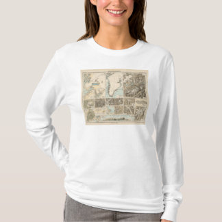 Camiseta Gletscherkarte - mapa del atlas del glaciar
