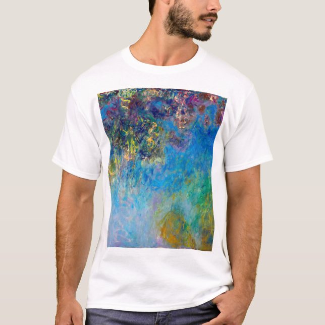 Camiseta Glicinias de Claude Monet (Anverso)