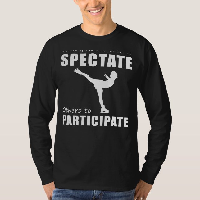 Camiseta Glide en la risa: Patinaje sobre hielo - donde alg (Anverso)