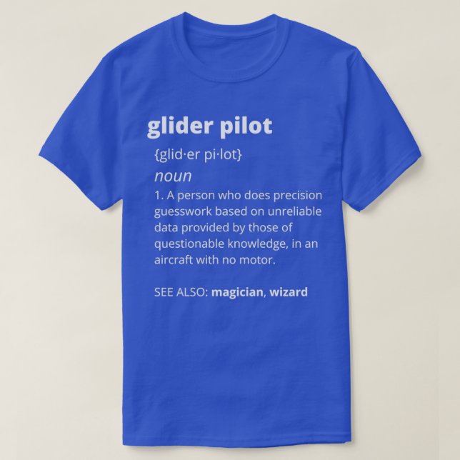 Camiseta Glider Pilot (Diseño del anverso)