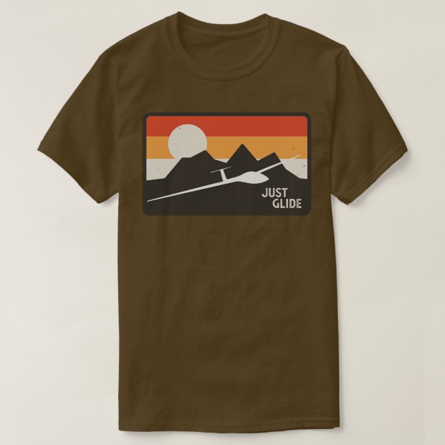 Camiseta Glider Pilot Gliding Retro De Avión En Alza (Diseño del anverso)