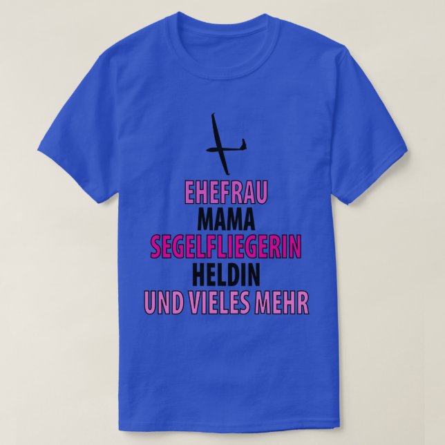Camiseta Glider piloto planeador volador avión 22 (Diseño del anverso)