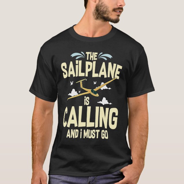 Camiseta Glider Plane Pilot Flying Sailplane Training Fligh (Anverso)