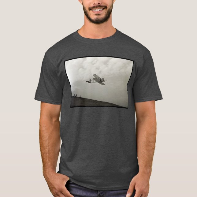Camiseta Glider Test Flight Aviation Wright Brothers (Anverso)