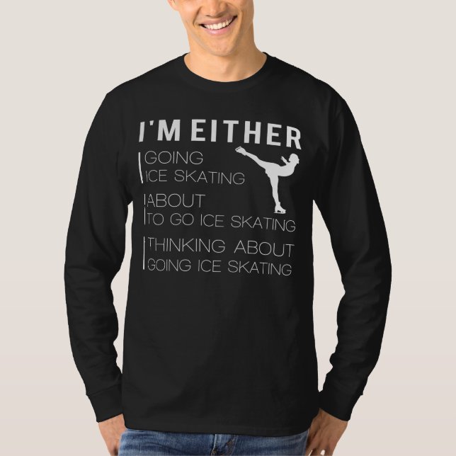 Camiseta Gliding and Grinning: Cita divertida de patinaje s (Anverso)