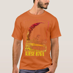 Camiseta Gliese 876 d Planeta Exoplaneta