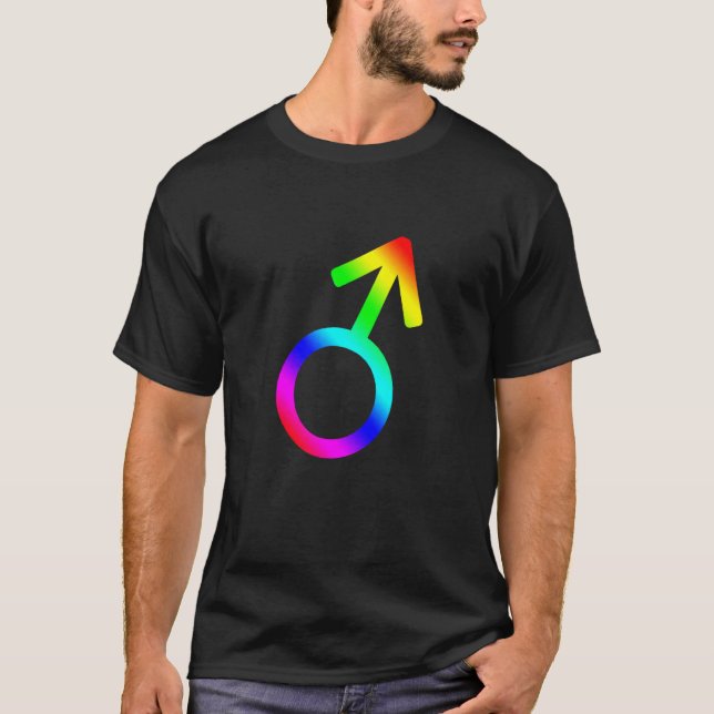 Camiseta Glifo de Rainbow Mars (Anverso)
