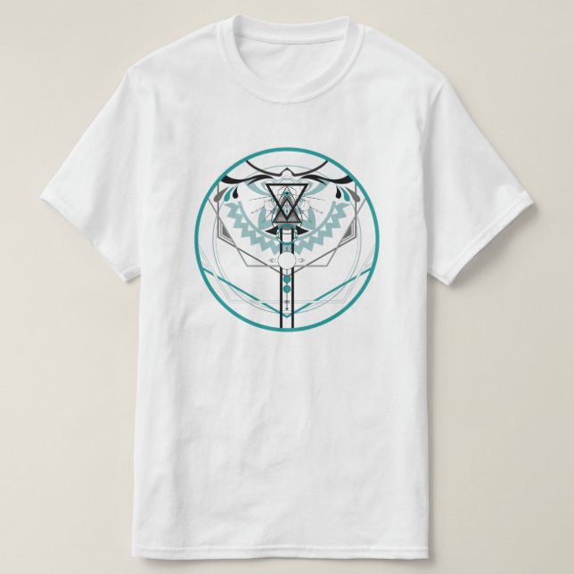 Camiseta glifo solar sagrado (Diseño del anverso)