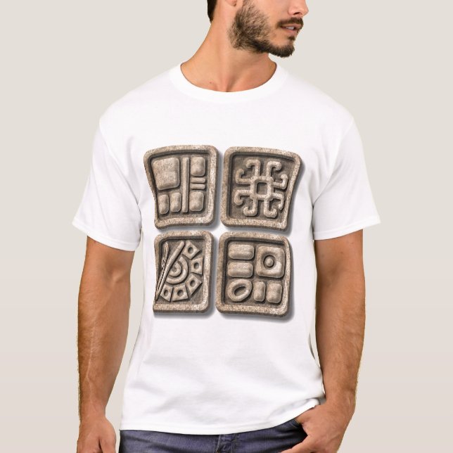 Camiseta Glifos maya (Anverso)
