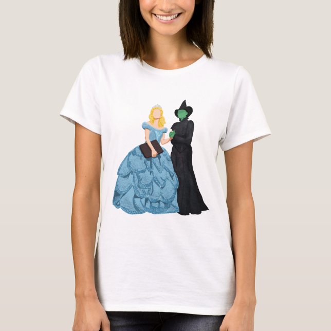 Camiseta Glinda e Elphaba - Wicked (Anverso)