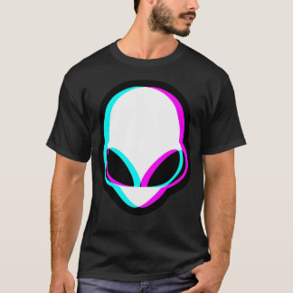 Camiseta Glitch Alien Head