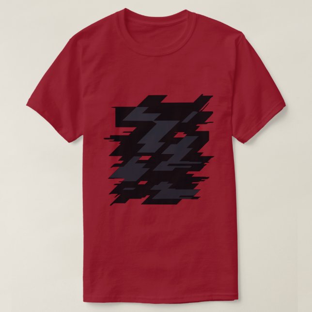 Camiseta Glitch Art Men's Dark T-Shirt (Diseño del anverso)