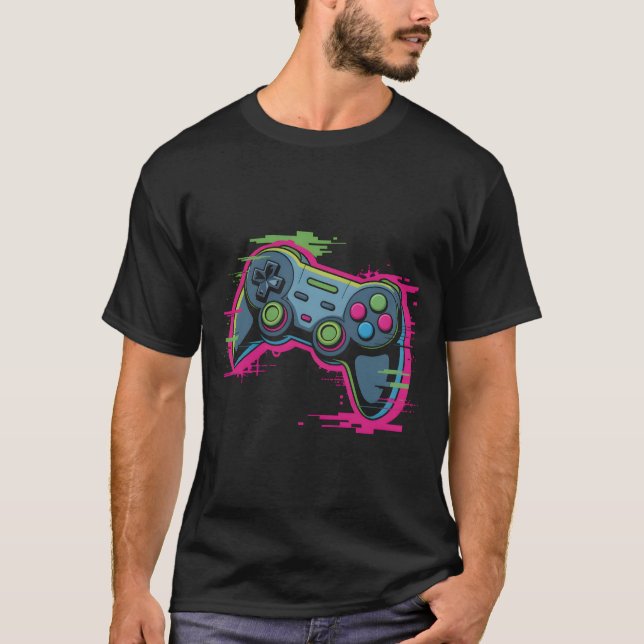 Camiseta Glitch Controller (Anverso)
