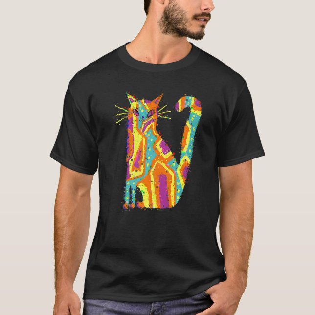 Camiseta Glitch Cute Cat (Anverso)