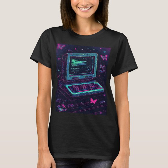 Camiseta Glitch Dream Error Shirt | Retro Y2K Tee (Anverso)