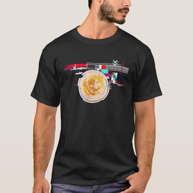 Camiseta Glitch Hummus Middle Eastern Kitchen Men Women Chi (Anverso)
