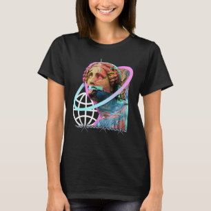 Camiseta Glitch La Estatua Griega Retrowave Synthwave Vapor