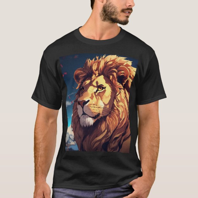 Camiseta Glitch Lion (Anverso)