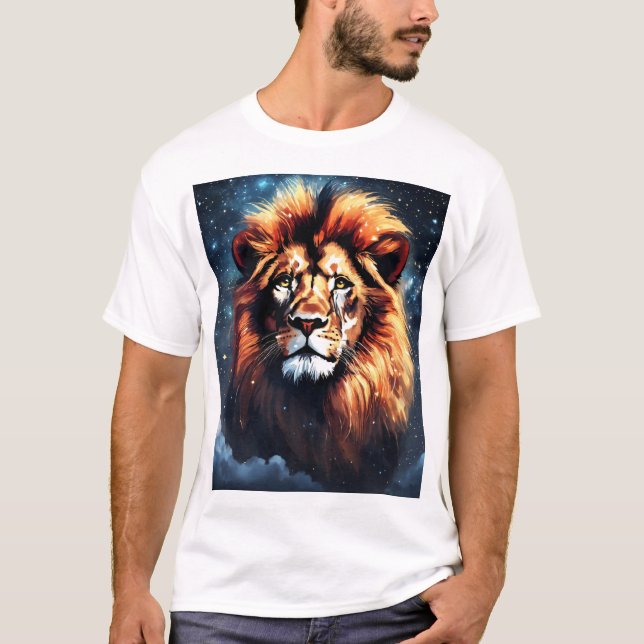 Camiseta Glitch Lion (Anverso)