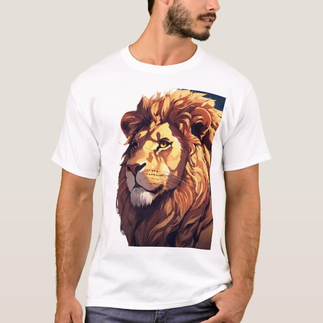 Camiseta Glitch Lion (Anverso)