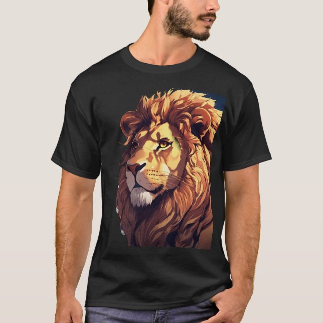 Camiseta Glitch Lion (Anverso)