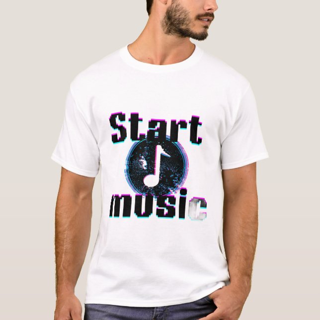 Camiseta Glitch Music T-shirt (Anverso)