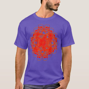 Camiseta Glitch Skeleton Kaleidoscope Trippy Pattern EBoy E