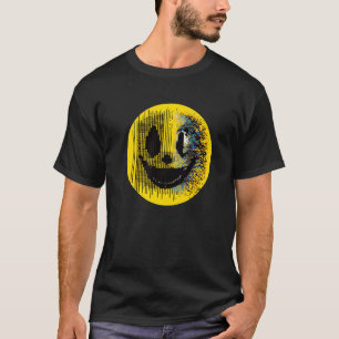 Camiseta Glitchcore Digital Face - Arte Algoritmo - Digita