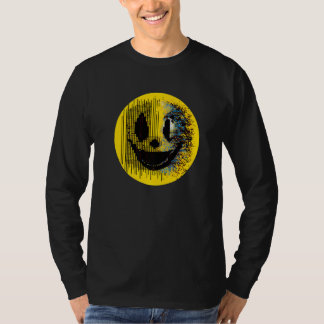 Camiseta Glitchcore Digital Face - Arte Algoritmo - Digita