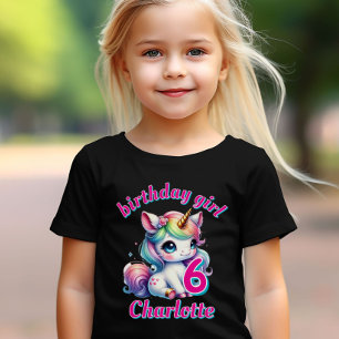 Camiseta Glitter unicornio mágico estrella Cumpleaños de ni