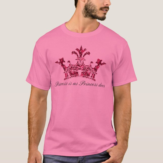 Camiseta glitterimage23, princesa es como hace la princesa (Anverso)