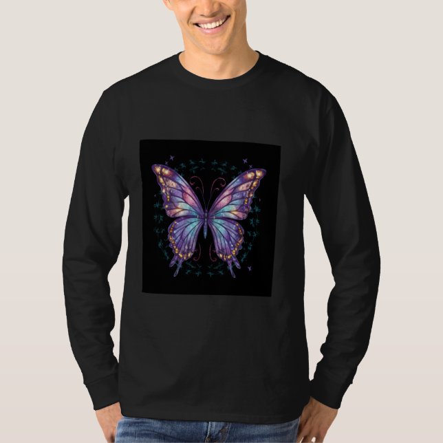 Camiseta Glittering butterfly (Anverso)