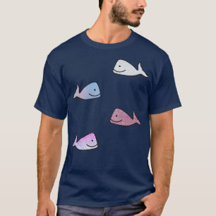 Camiseta Glittering Holographic Cute Whale Pegatina Pack