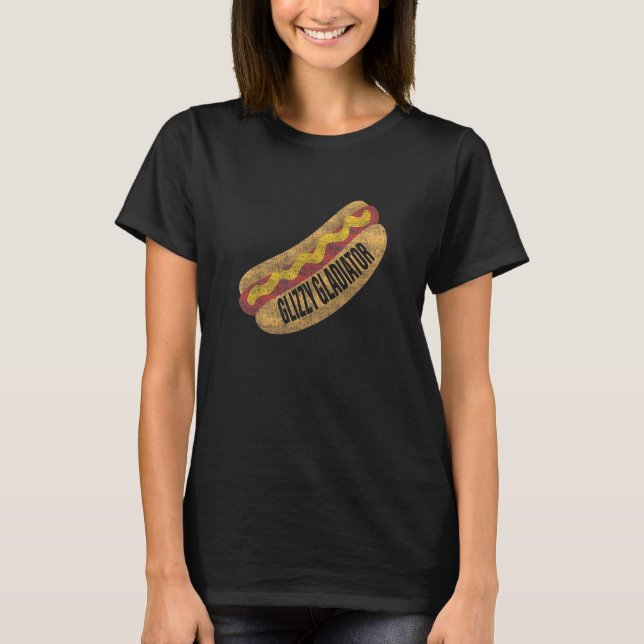 Camiseta Glizzy Gladiator Funny Hotdog (Anverso)