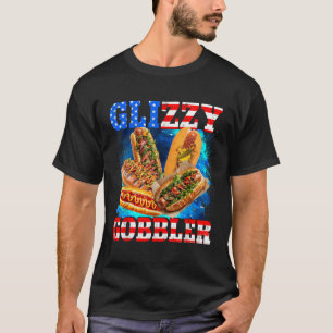 Camiseta Glizzy Gobbler Divertido Hotdog 4 De Julio Bbq Pat