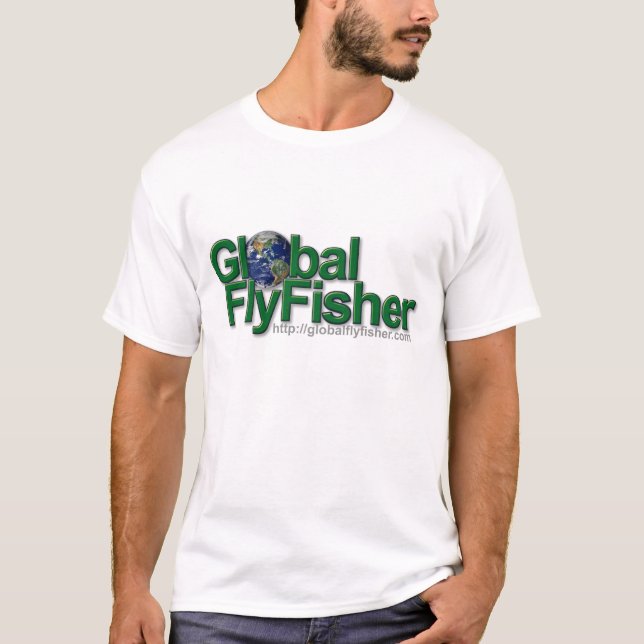 Camiseta global del logotipo de FlyFisher (Anverso)