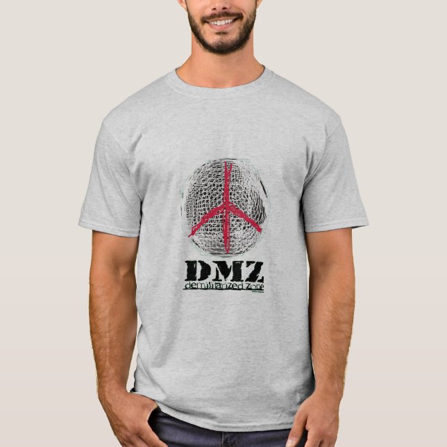 Camiseta Globe de la Paz no guerra no lucha no violencia am (Anverso)