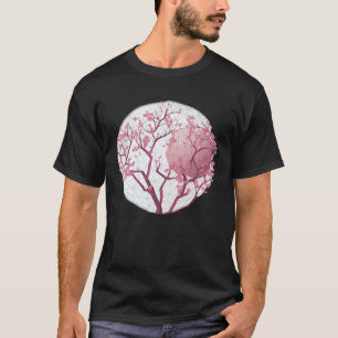 Camiseta Globe geométrico con flor de cerezo árbol de la vi