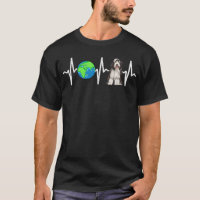 Globe Planet Earth Beart Collie Heartbeat Dog Lo