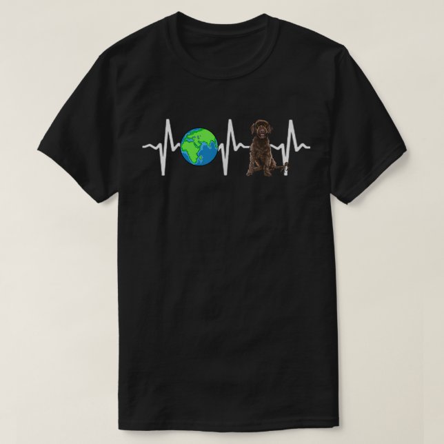 Camiseta Globe Planet Tierra Portugal Water Dog Hearbeat  (Diseño del anverso)
