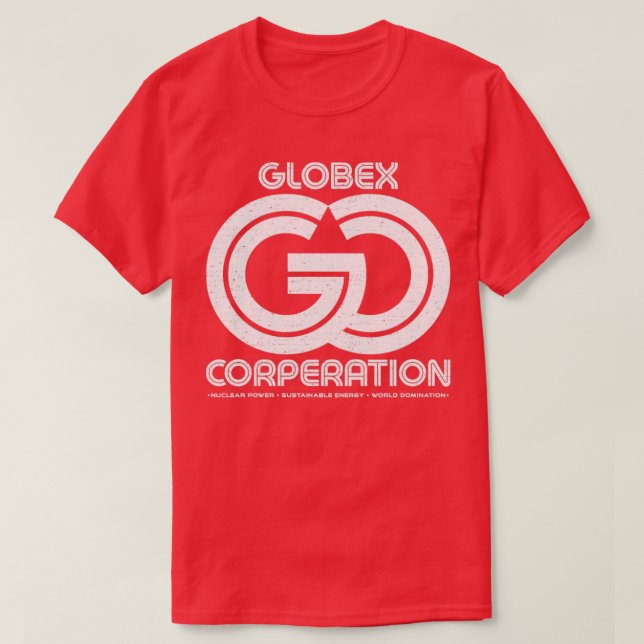 Camiseta Globex Corp GCWhite RxTp (Diseño del anverso)