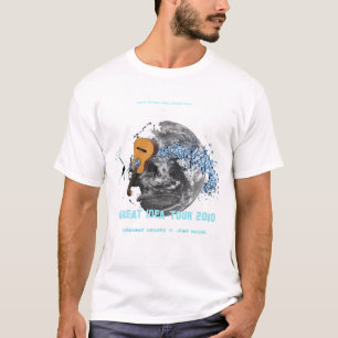 Camiseta Globo a todo color del viaje de la gran idea
