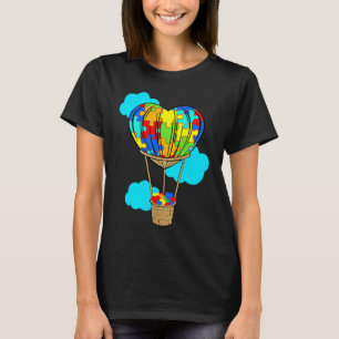 Camiseta Globo Aerostático Conciencia del Autismo Rompecabe