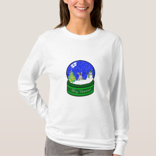 Camiseta globo alemán de la nieve del shepard