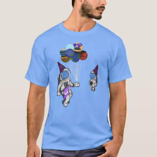 Camiseta Globo astronauta de cumpleaños de 3 años