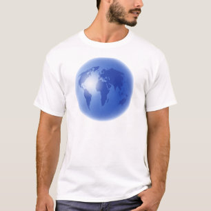 Camiseta Globo azul del mundo