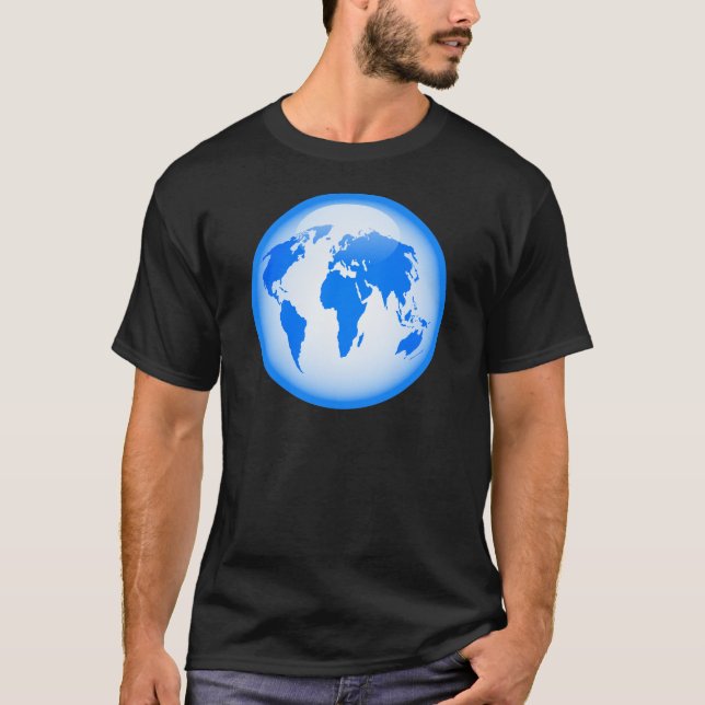 Camiseta Globo brillante azul (Anverso)