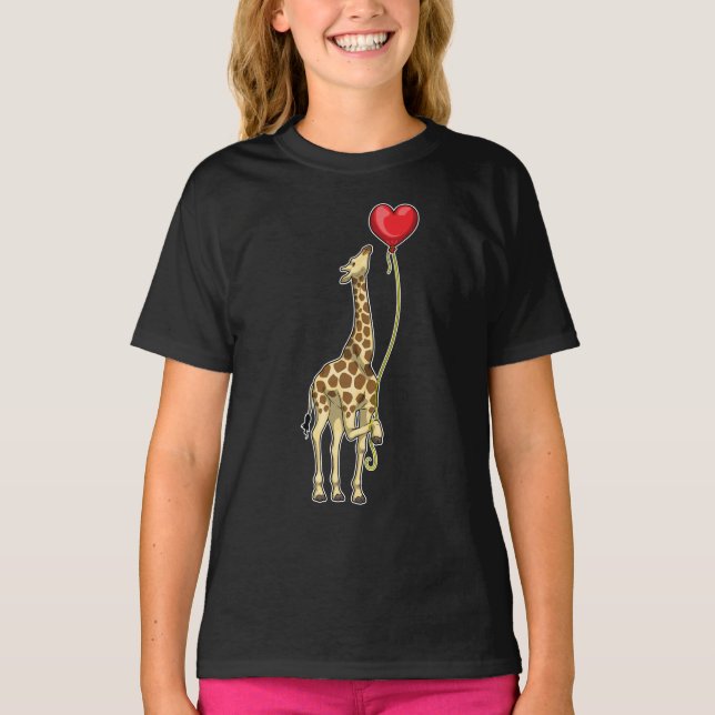 Camiseta Globo cardíaco de Giraffe (Anverso)