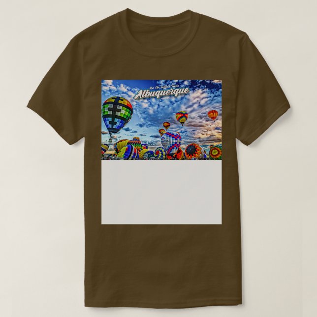 Camiseta Globo de aire caliente Albuquerque 2 (Diseño del anverso)