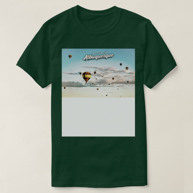 Camiseta Globo de aire caliente Albuquerque 4 (Diseño del anverso)